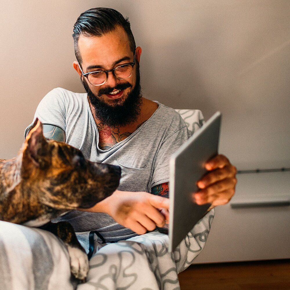A calculator showing financial losses next to a silhouette of a dog and cat, symbolizing the hidden costs of unscreened pets for property managers.
